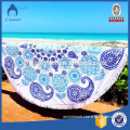 Wholesale luxury fashionable custom printed circle beach towels